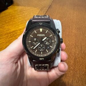 Fossil Brown Leather Watch Strap